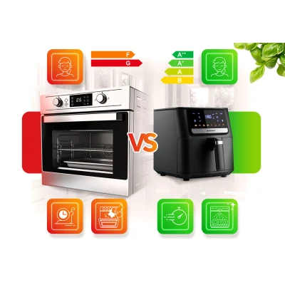 Fritéza na horúci vzduch Berdsen BD-662 6,5 l, 1700 W, čierna