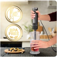 Berdsen BD-754 Ručný mixér s titánovými nožmi, 1500 W, 5 v 1, čierny