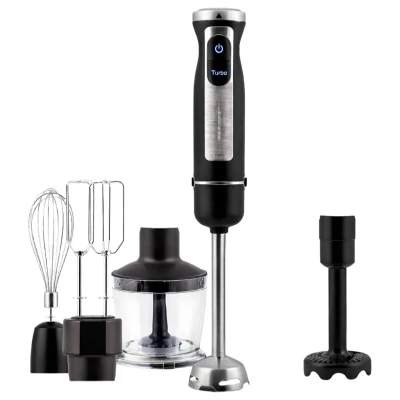 Berdsen BD-754 Ručný mixér s titánovými nožmi, 1500 W, 5 v 1, čierny