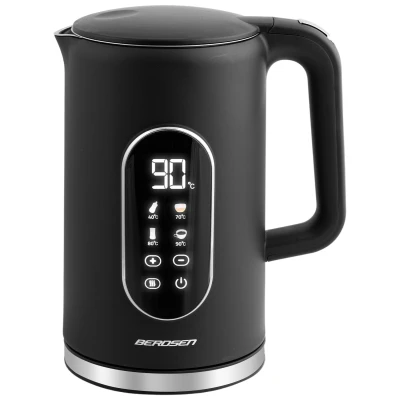 Berdsen BD-712 Rýchlovarná kanvica 1,7 l, čierna a strieborná