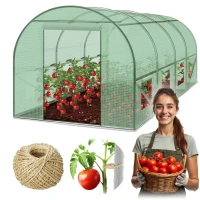 Plonos 4916-B Záhradný skleník 2,5 x 4 m, 140 g/m², zelený 