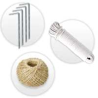 Plonos 4915-B Záhradný skleník 2 x 4,5 m, 140 g/m², zelený 