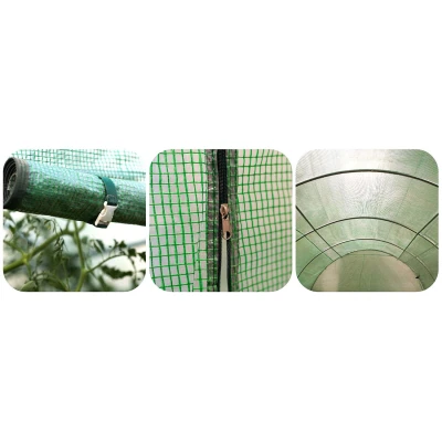 Plonos 4915-B Záhradný skleník 2 x 4,5 m, 140 g/m², zelený 