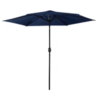 Plonos PL-884 Záhradný slnečník, skladací, 300 cm, 6 rebier, s obalom, modrý