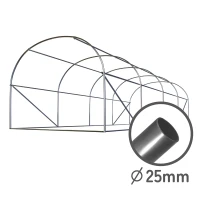 Plonos 4973-B Záhradný fóliový tunel 2,5 x 4 m, 140 g/m², zelený