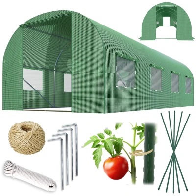 Plonos 4973-B Záhradný fóliový tunel 2,5 x 4 m, 140 g/m², zelený