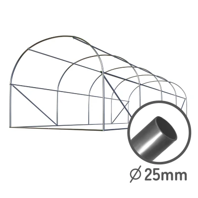 Plonos 4973-B Záhradný fóliový tunel 2,5 x 4 m, 140 g/m², zelený