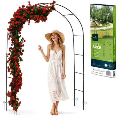 Plonos PL-990 Zahradní pergola oblouk 240 cm, černá