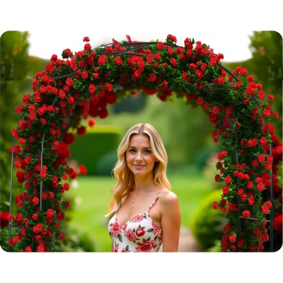 Plonos PL-990 Zahradní pergola oblouk 240 cm, černá