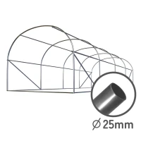 Plonos 4979-B Záhradný fóliový tunel 2,5 × 4 m, 140 g/m², ružový