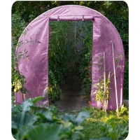 Plonos 4979-B Záhradný fóliový tunel 2,5 × 4 m, 140 g/m², ružový