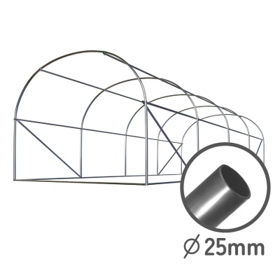 Plonos 4979-B Záhradný fóliový tunel 2,5 × 4 m, 140 g/m², ružový