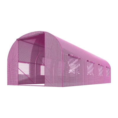 Plonos 4979-B Záhradný fóliový tunel 2,5 × 4 m, 140 g/m², ružový