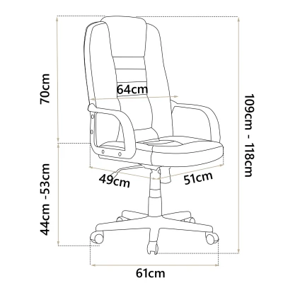 Sofotel 518B Kancelářské křeslo otočné, černo‑hnědé