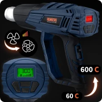 Humberg HM-291 Horkovzdušná pistole 2000 W, 230 V, LCD