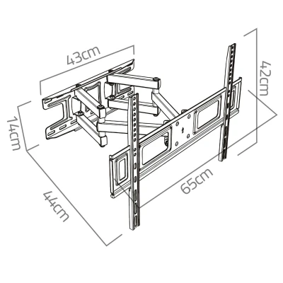 Humberg 588200 Držiak na televízor 32-80" otočný/naklápací, 70 kg