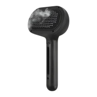 Purlov 26905 Parní kartáč pro domácí mazlíčky, černý