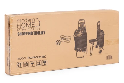 ModernHome PGJSFC021-BC Nákupní vozík se sedátkem 30 l , černá