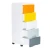 ModernHome PJJCBS0022-05B Detská komoda na kolieskach, 5 zásuviek, 84,5 × 32,5 × 31 cm