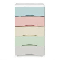 ModernHome PJJCBS0024-05C Úložný regál s 5 zásuvkami na kolečkách, 75 × 27 × 39 cm