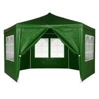 MultiGarden PAW-2X2X2 Skladací záhradný altánok 2 x 2 x 2 m + 6 bočných stien, zelený