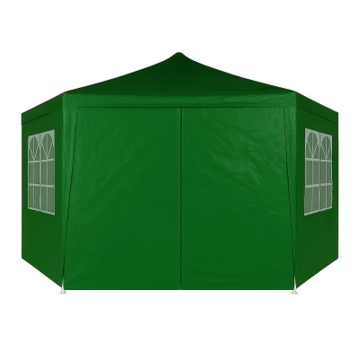 MultiGarden PAW-2X2X2 Skladací záhradný altánok 2 x 2 x 2 m + 6 bočných stien, zelený