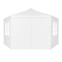 MultiGarden PAW-2X2X2 Skladací záhradný altánok 2 x 2 x 2 m + 6 bočných stien, biely