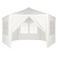 MultiGarden PAW-2X2X2 Skladací záhradný altánok 2 x 2 x 2 m + 6 bočných stien, biely