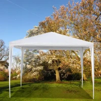 MultiGarden PAW 3X3 Skladací záhradný altánok, 3x3 m, 4 steny, biely