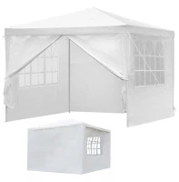 MultiGarden PAW 3X3 Skladací záhradný altánok, 3x3 m, 4 steny, biely