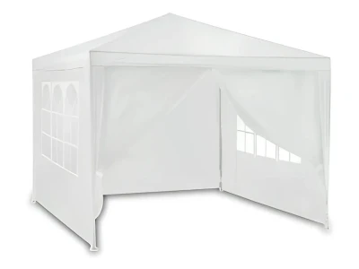 MultiGarden PAW 3X3 Skladací záhradný altánok, 3x3 m, 4 steny, biely