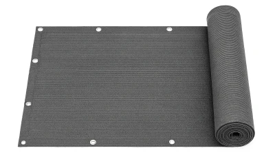 MultiGarden BP-200 Balkónová tienidlo s príslušenstvom 100×500 cm + montážne príslušenstvo, sivá farba