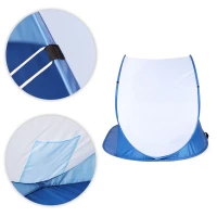 MultiGarden BT-004B PopUP plážový prístrešok, 213 × 121 × 100 cm, modrý