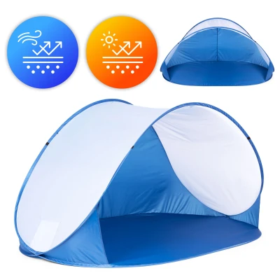 MultiGarden BT-004B PopUP plážový prístrešok, 213 × 121 × 100 cm, modrý