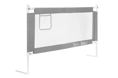 ECOTOYS SG-030A-GY Ochranná bezpečnostní zábrana k posteli 150 cm, šedá