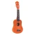ECOTOYS MF019E Detská drevená gitara s 4 nylonovými strunami a trsátkom, hnedá