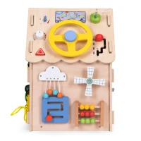 ECOTOYS 2560 Montessori drevený domček XXL, 30 aktivít