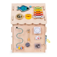 ECOTOYS 2560 Montessori drevený domček XXL, 30 aktivít