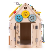 ECOTOYS 2560 Montessori drevený domček XXL, 30 aktivít