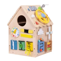ECOTOYS 2560 Montessori drevený domček XXL, 30 aktivít