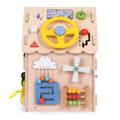 ECOTOYS 2560 Montessori drevený domček XXL, 30 aktivít