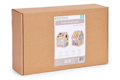 ECOTOYS 2560 Montessori drevený domček XXL, 30 aktivít