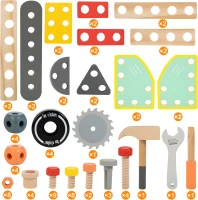 ECOTOYS TL812003 Drevená dielňa s náradím