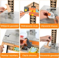ECOTOYS TL812003 Drevená dielňa s náradím
