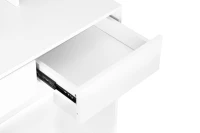 ModernHome PWJJDT0070 Velký moderní toaletní stolek se zrcadlem a zásuvkami, bílý