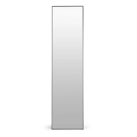 ModernHome GH-MT08 Stojací zrcadlo 159 x 40 cm, hliník, černý rám