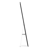 ModernHome GH-MT08 Stojací zrcadlo 159 x 40 cm, hliník, černý rám