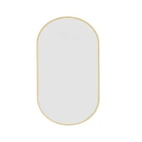 ModernHome 15419 Oválné nástěnné zrcadlo 100 x 50 cm, zlatý rám