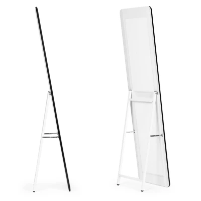 ModernHome GH-MM730 Stojacie obdĺžnikové zrkadlo, úzky rám, 148 × 38,5 cm