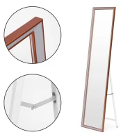 ModernHome GH-M2927 Stojacie zrkadlo 147 × 37 cm, hliníkový rám